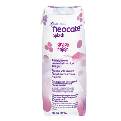 Neocate® Splash Grape Pediatric Oral Supplement / Tube Feeding Formula, 8 oz. Carton