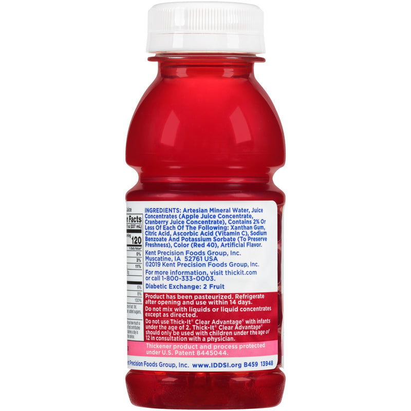 Thick-It® Clear Advantage® Nectar Consistency Cranberry Thickened Beverage, 8 oz. Bottle