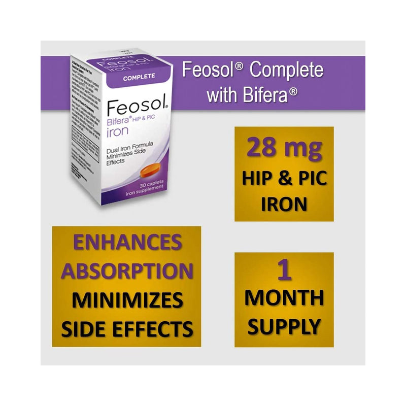 Feosol® Bifera® HIP and PIC Iron / PIC / HIP Mineral Supplement