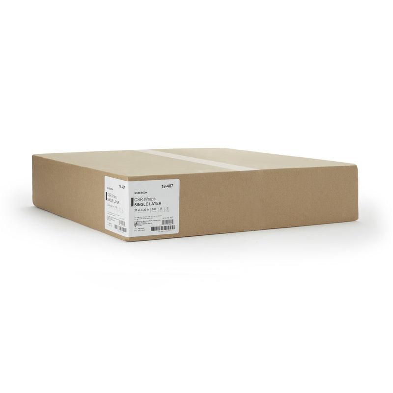 McKesson Single Layer Sterilization Wrap, 20 x 20 Inch
