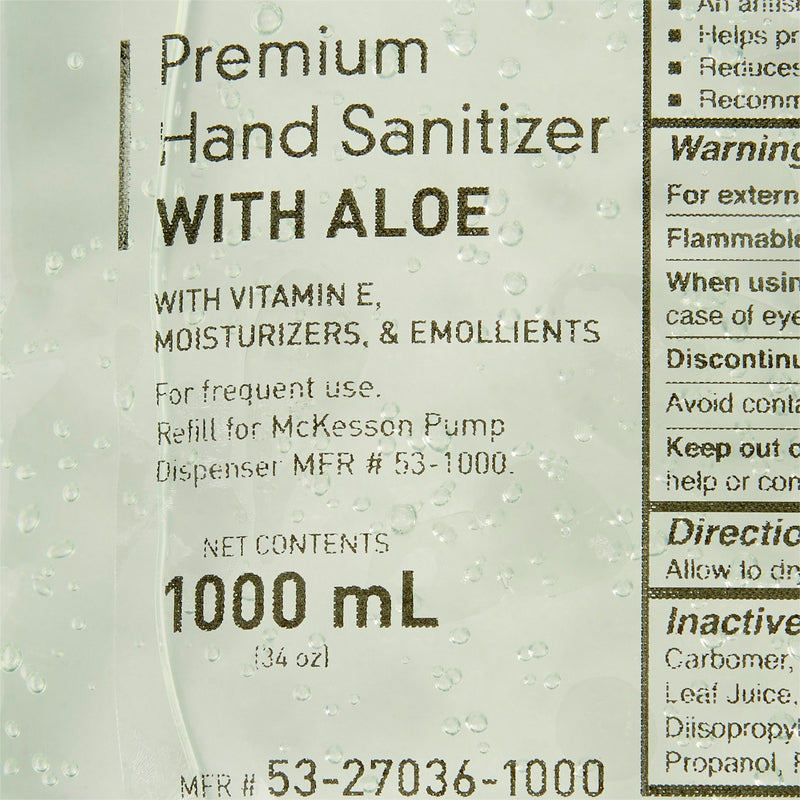 McKesson Gel Hand Sanitizer with Aloe 1000 mL