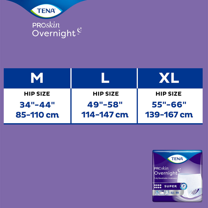 Tena® Overnight Super Absorbent Underwear, Medium