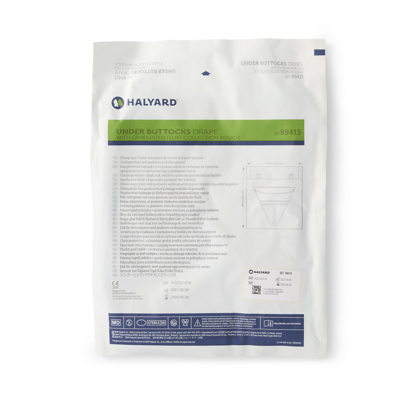 Halyard Sterile Under Buttocks Obstetrics / Gynecology Drape, 40 W x 44 L Inch