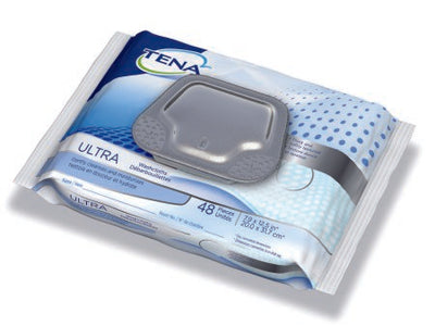 Tena® Ultra Washcloths, Disposable, Soft Pack