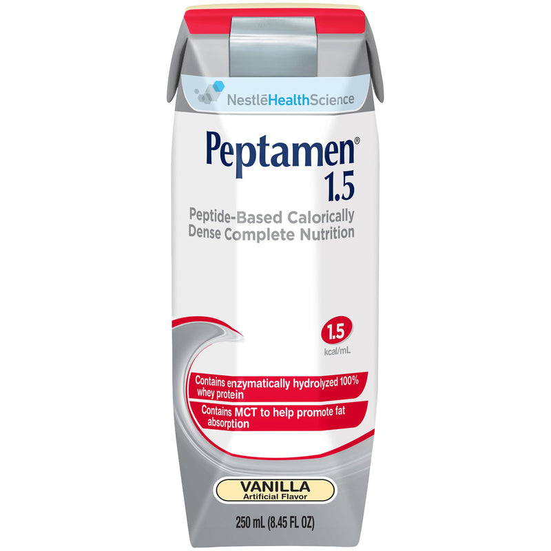 Peptamen® 1.5 Vanilla Oral Supplement / Tube Feeding Formula, 250 mL Carton