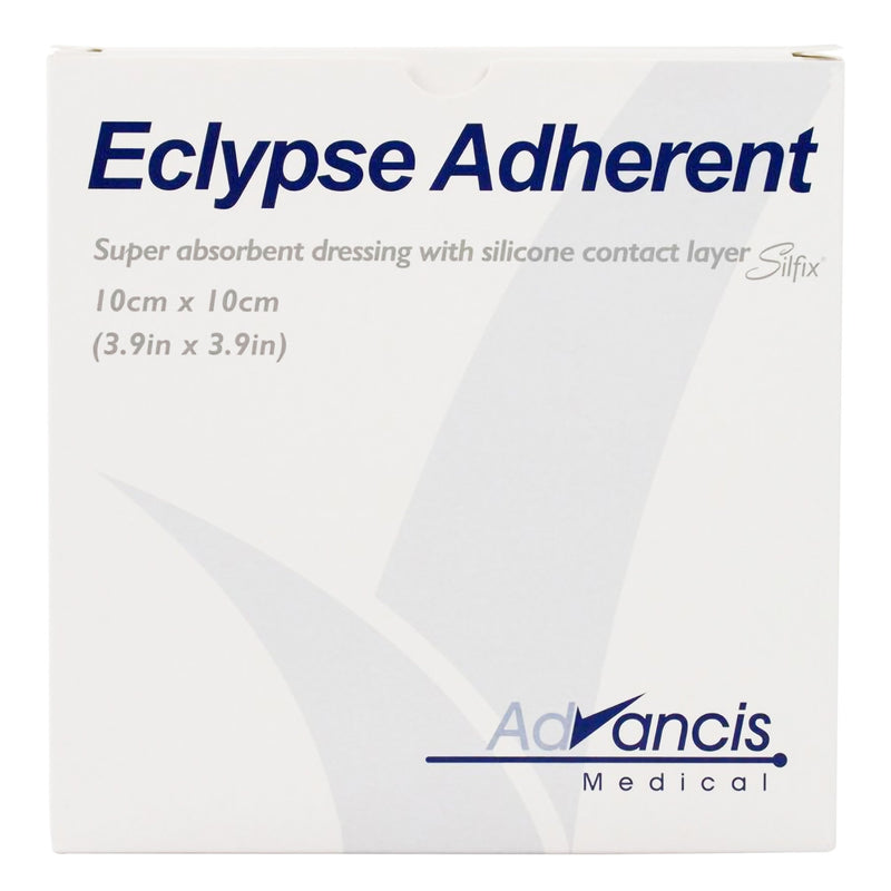 Eclypse® Adherent Super Absorbent Wound Dressing, 4 x 4 Inch