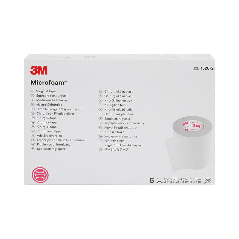 3M™ Microfoam™ Foam / Acrylic Adhesive Medical Tape, 2 Inch x 5-1/2 Yard, White