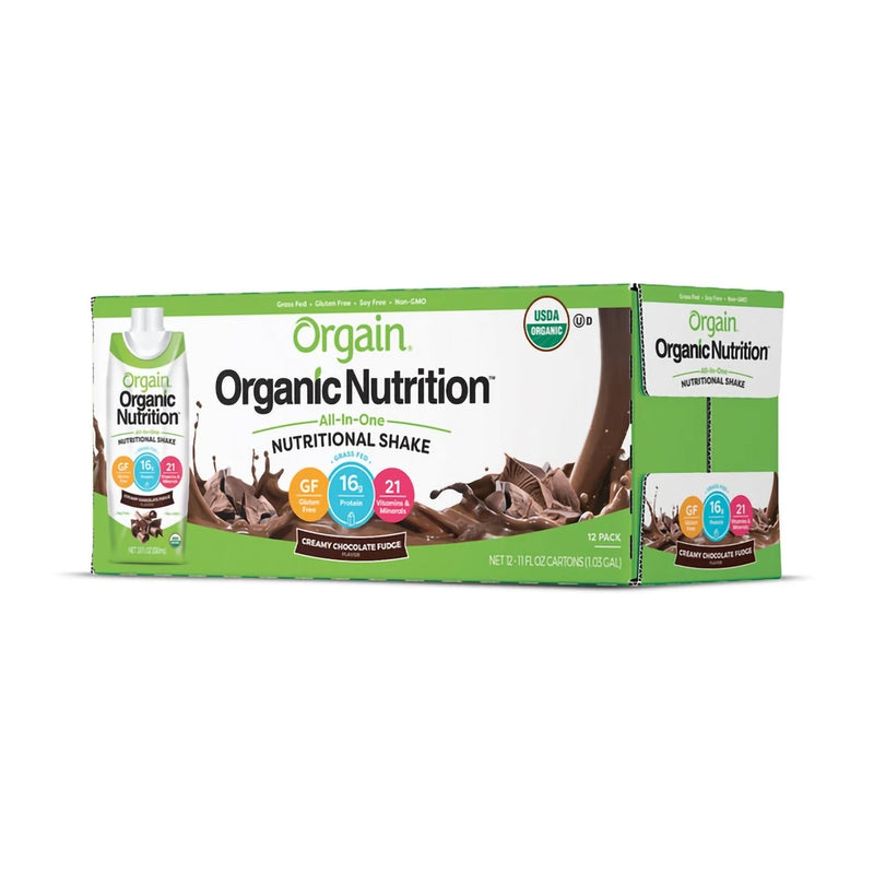 Orgain® Organic Chocolate Oral Supplement, 11 oz. Carton