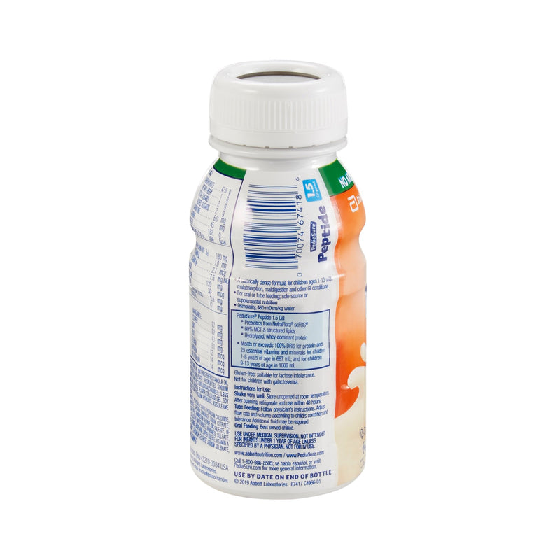 PediaSure® Peptide 1.5 Cal Vanilla Pediatric Oral Supplement / Tube Feeding Formula, 8 oz. Bottle