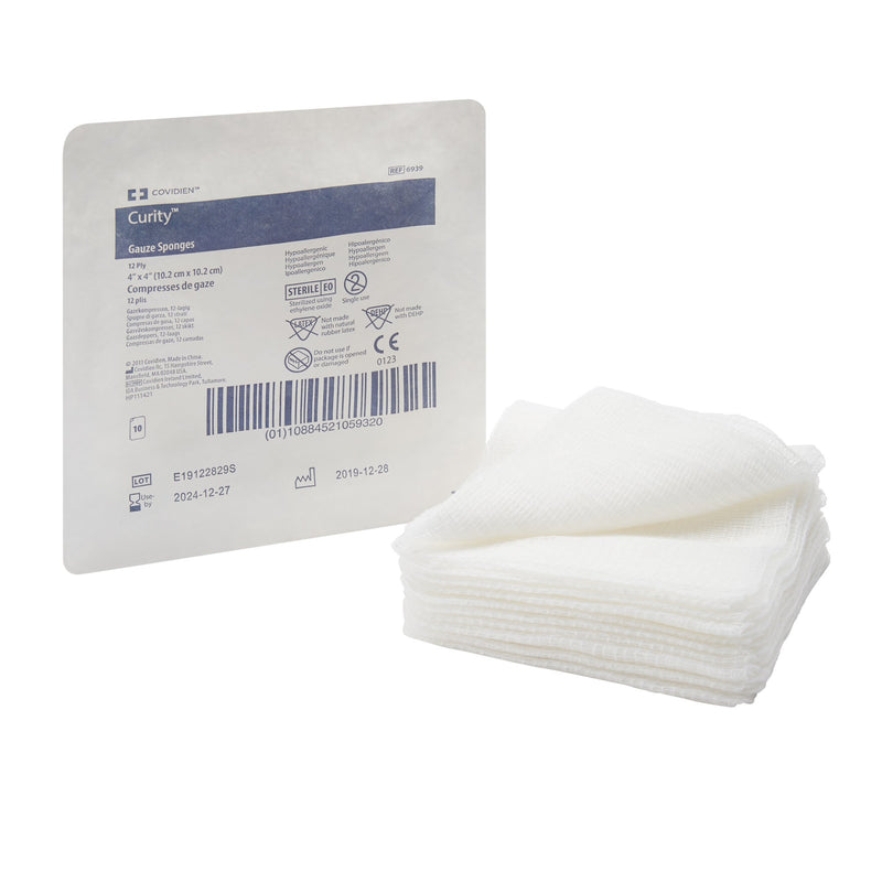 Curity™ Sterile USP Type VII Gauze Sponge, 4 x 4 Inch