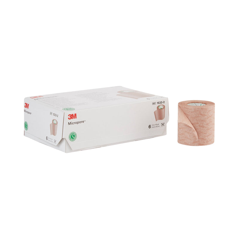 3M™ Micropore™ Paper Medical Tape, 2 Inch x 10 Yard, Tan