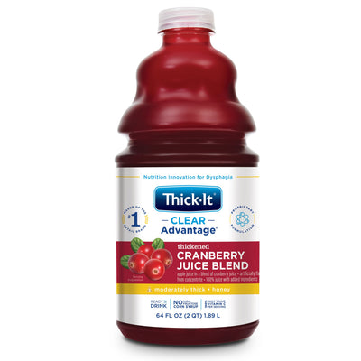 Thick-It® Clear Advantage® Honey Consistency Cranberry Thickened Beverage, 64-ounce Bottle