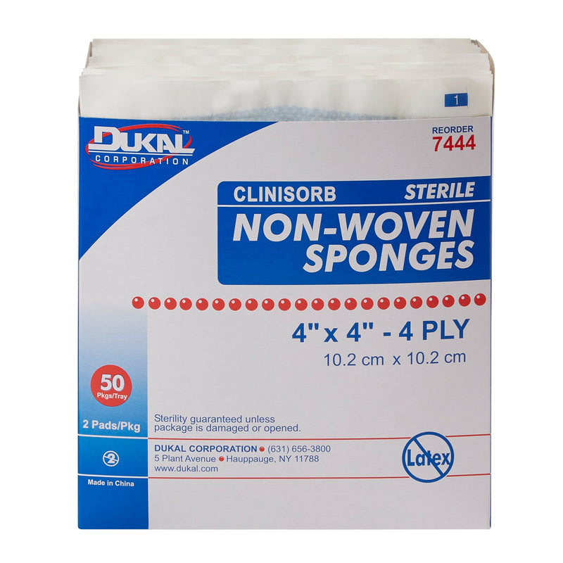 Clinisorb Sterile Nonwoven Sponge, 4 x 4 Inch