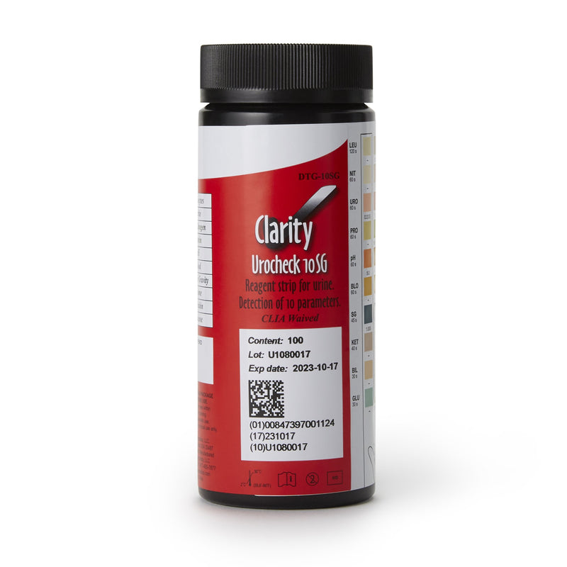 Clarity® Urocheck 10SG Urine Reagent Strips