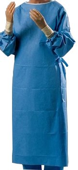 CardinalHealth Astound Non-Reinforced Surgical Gown With Towel, Blue, XX-Large