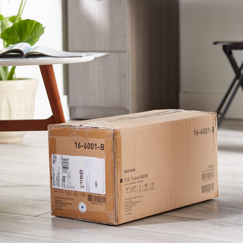 McKesson Blue Sterile O.R. Towel, 17 x 27 Inch