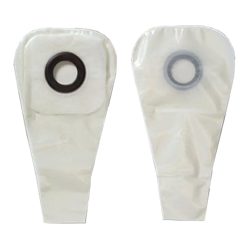 Karaya 5 One-Piece Drainable Transparent Colostomy Pouch, 12 Inch Length, 7/8 Inch Stoma