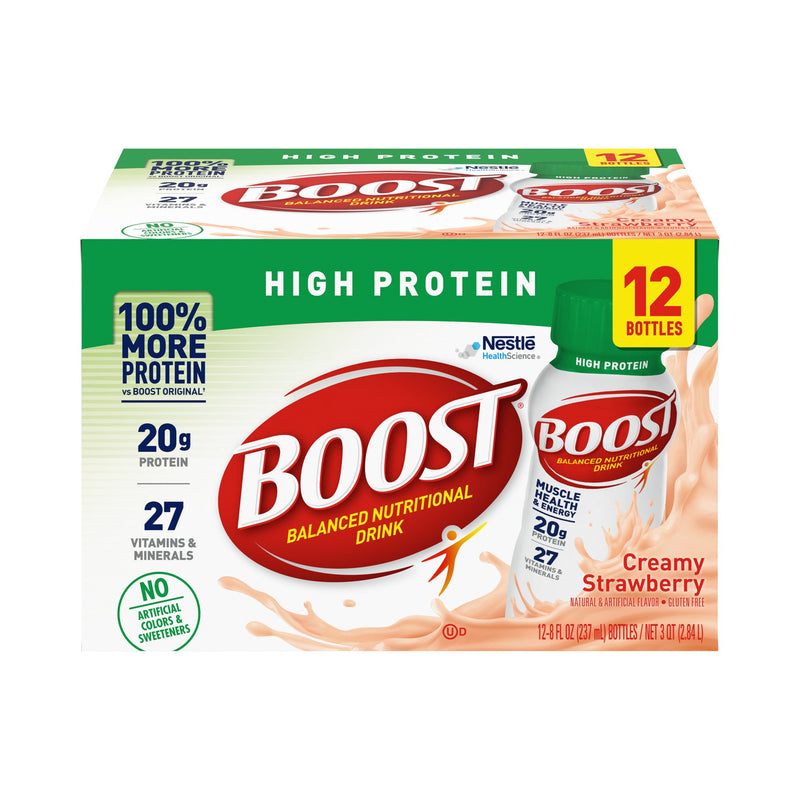 Boost® High Protein Strawberry Oral Supplement, 8 oz. Bottle