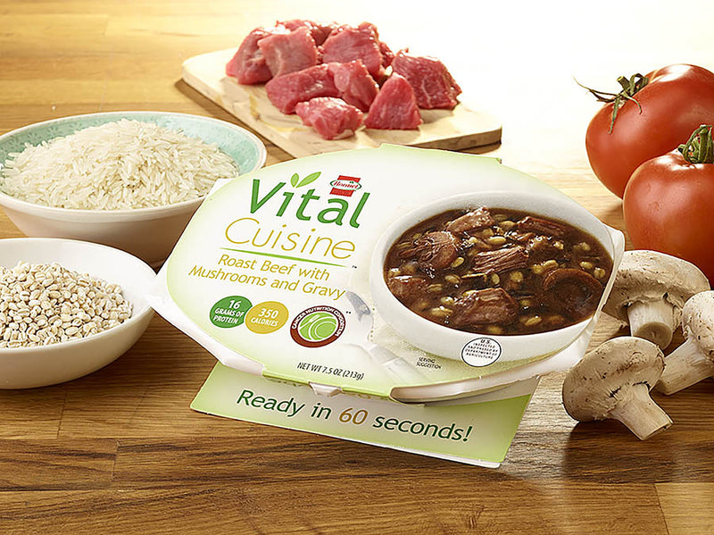 Vital Cuisine® Roast Beef with Mushrooms and Gravy Oral Supplement, 7½ oz. Bowl