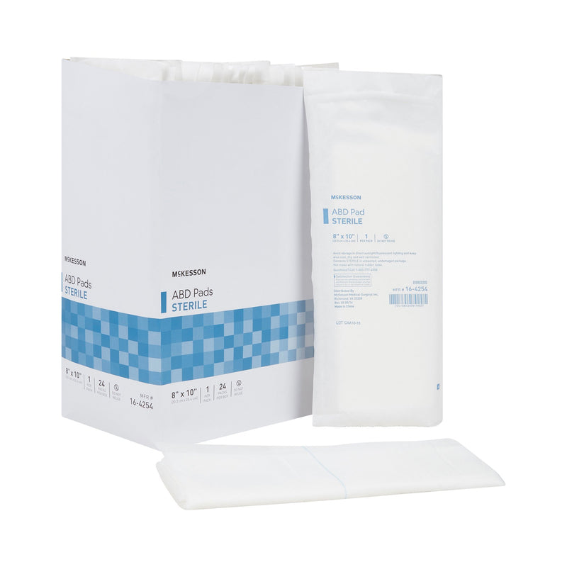 McKesson Sterile Abdominal Pad, 8 x 10 Inch