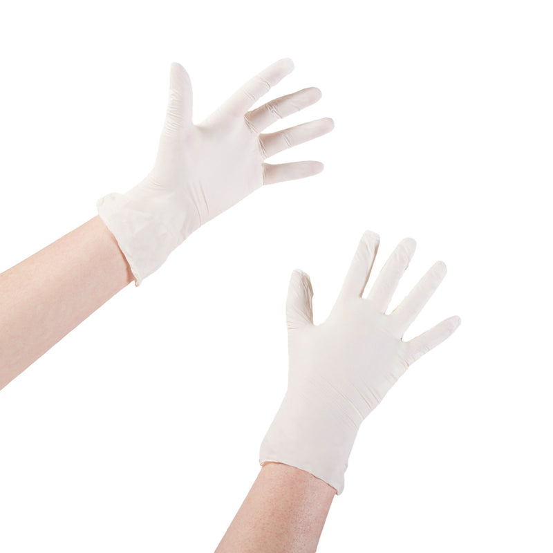 McKesson Stretch Vinyl Exam Glove, Small, Ivory
