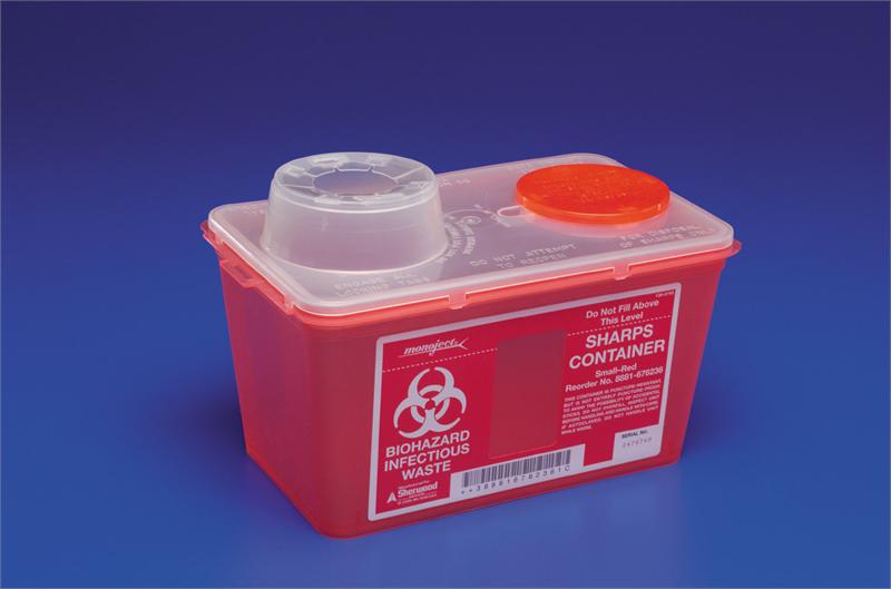 Monoject™ Multi-purpose Sharps Container, 17-7/10 H x 6¾ W x 10½ D Inch