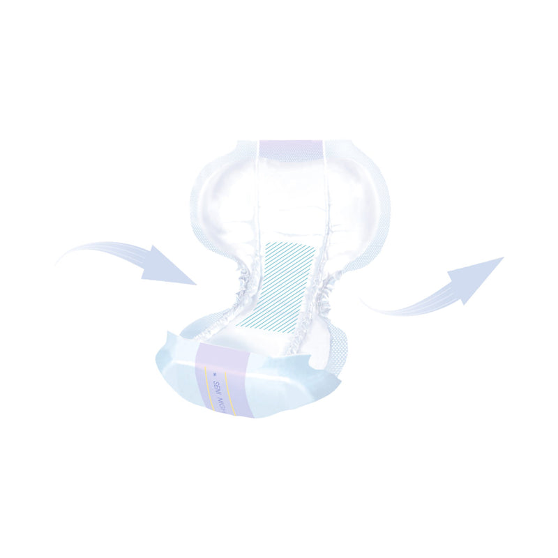Seni® Shaped Pads Heavy Absorbency Incontinence Liner, 27.2-Inch Length