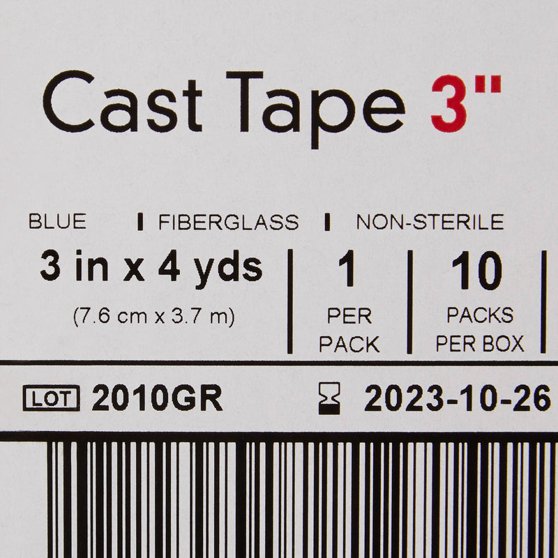 McKesson Blue Cast Tape, 3 Inch x 4 Yard