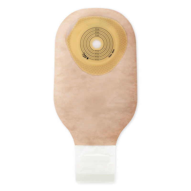 Premier™ One-Piece Drainable Beige Filtered Colostomy Pouch, 12 Inch Length, 5/8 to 2-1/8 Inch Stoma