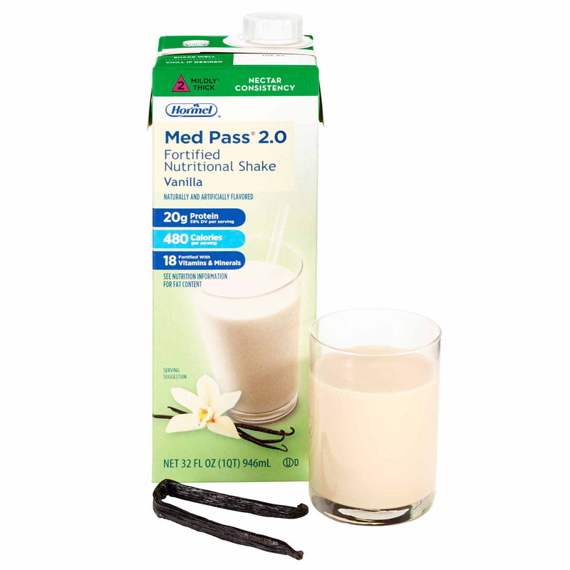 Med Pass® 2.0 Vanilla Oral Supplement, 32 oz. Carton
