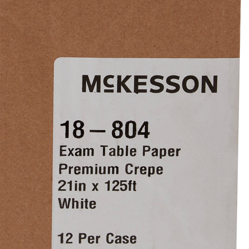 McKesson Crepe Table Paper, 21 Inch x 125 Foot, White