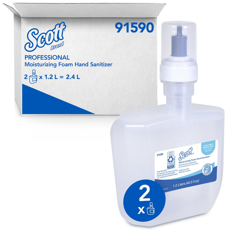 Scott® Pro Moisturizing Foam Hand Sanitizer, 1200 mL Refill, Cucumber Scent