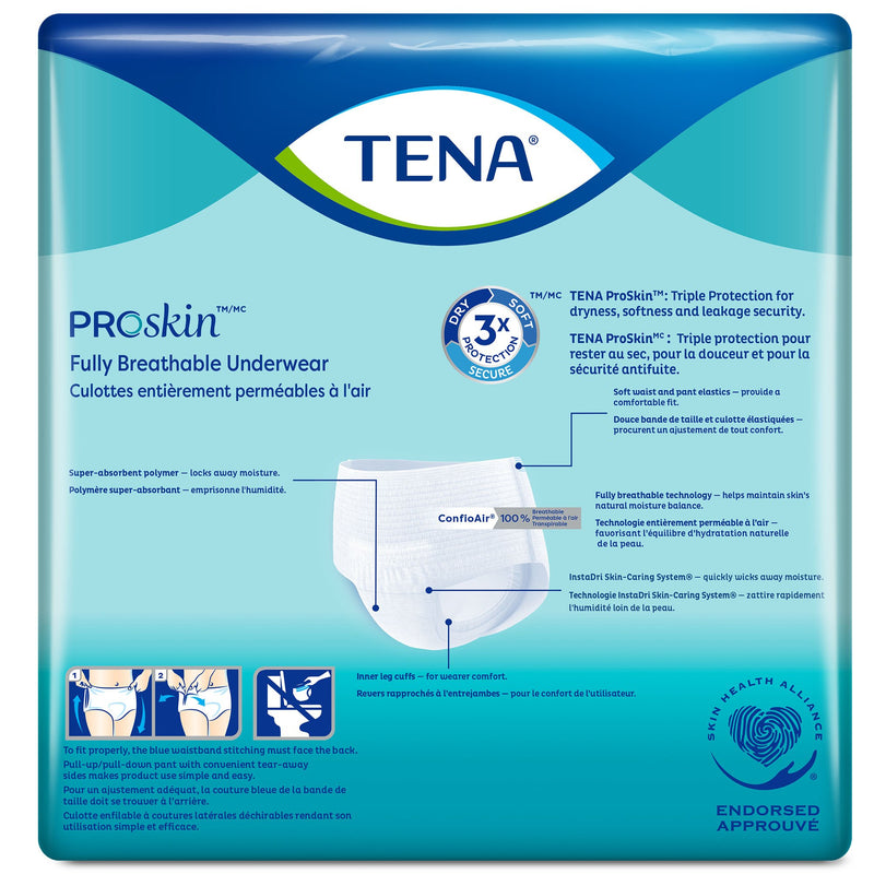 TENA® ProSkin™ Plus Fully Breathable Absorbent Underwear, Medium
