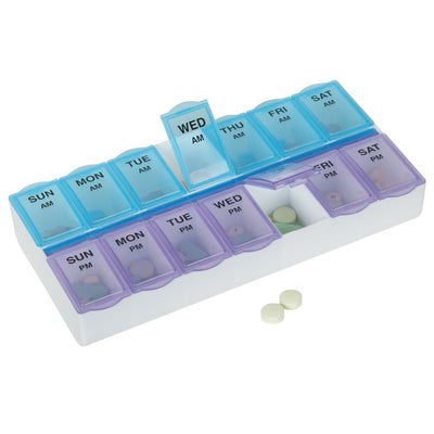 Ezy Dose® Pill Organizer, 5/8 x 1-1/4 x 7-1/4 Inch