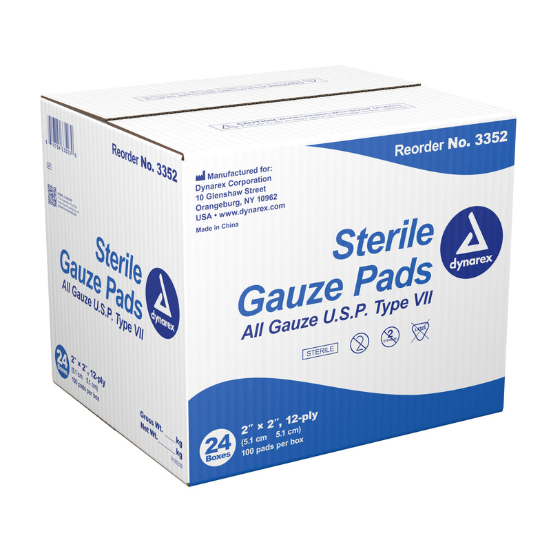 Dynarex® Sterile Gauze Sponge, 2 x 2 Inch