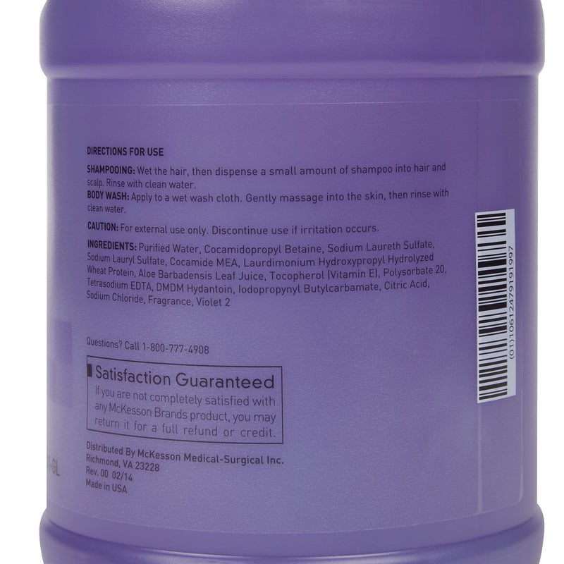 McKesson Tearless Shampoo and Body Wash, Lavender Scent, 1 gal Jug