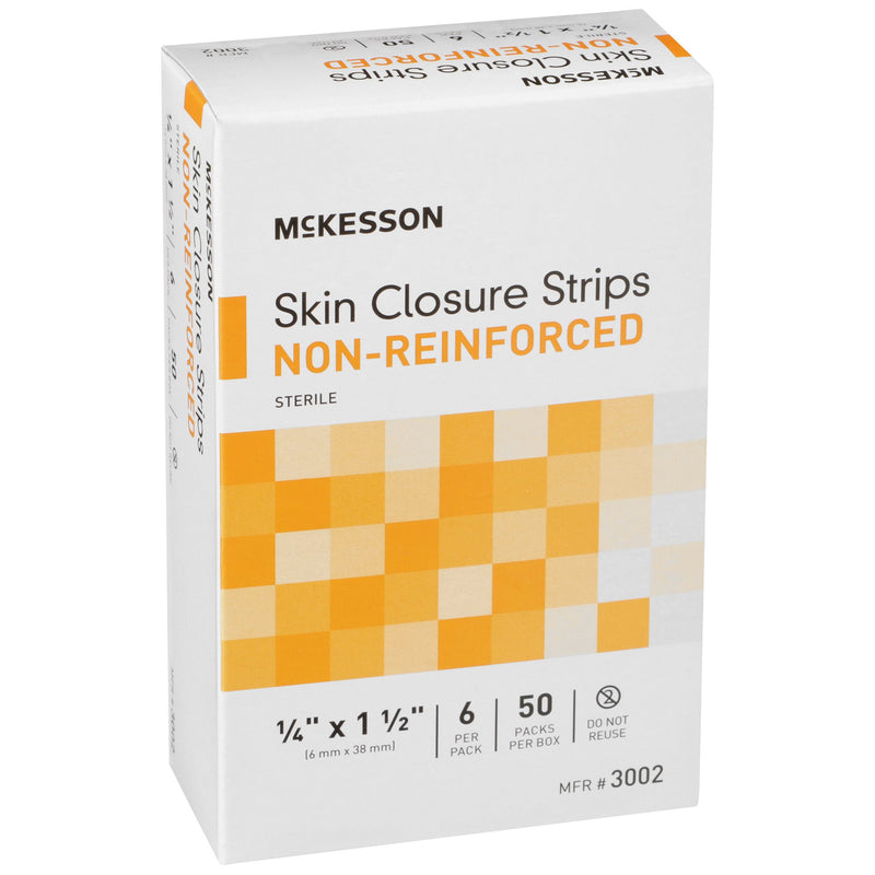 McKesson Non-Reinforced Skin Closure Strip, 1/4 x 1-1/2 in.