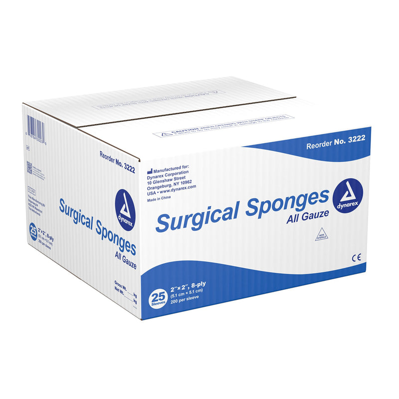 Dynarex® NonSterile Gauze Sponge, 2 x 2 Inch