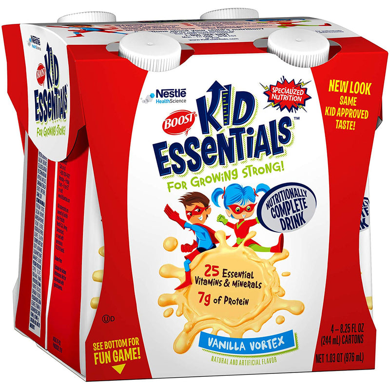 Boost® Kid Essentials™ Vanilla Pediatric Oral Supplement, 8.25 oz. Carton