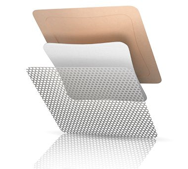 Tielle Essential™ Silicone Adhesive with Border Silicone Foam Dressing, 4 x 4 Inch