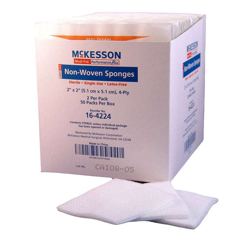 McKesson Sterile Nonwoven Sponge, 2 x 2 Inch