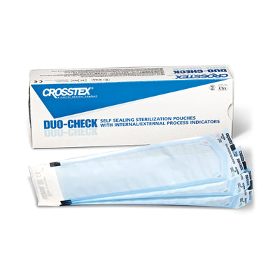 Duo-Check® Sterilization Pouch, 5¼ x 15 Inch