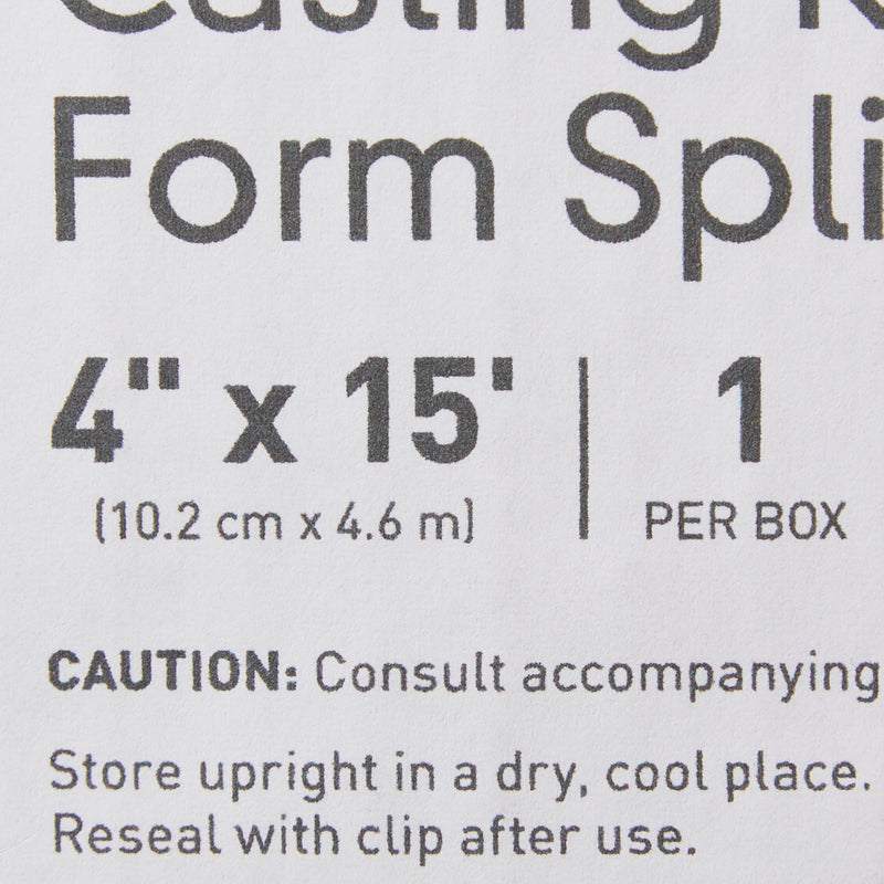 McKesson White Casting Roll Form Splints, 4 Inch x 15 Foot