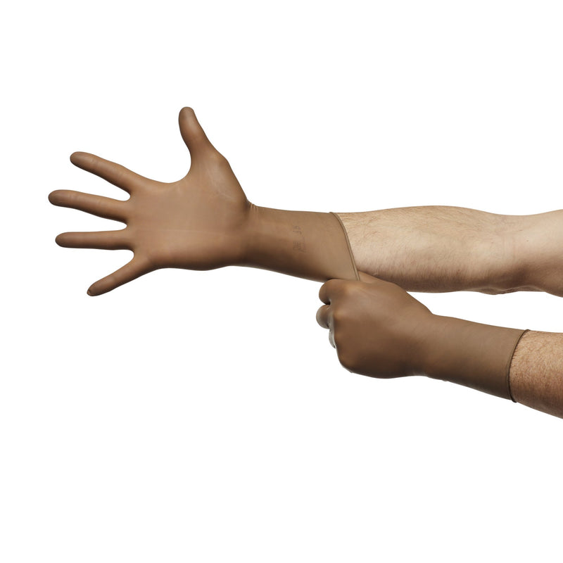 Encore® MicrOptic® Latex Standard Cuff Length Surgical Glove, Size 7, Brown