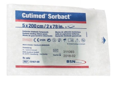 Cutimed® Sorbact® Impregnated Dressing, 2 x 79 Inch