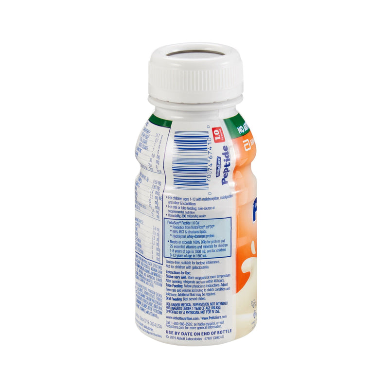 PediaSure® Peptide 1.0 Cal Vanilla Pediatric Oral Supplement / Tube Feeding Formula, 8 oz. Bottle