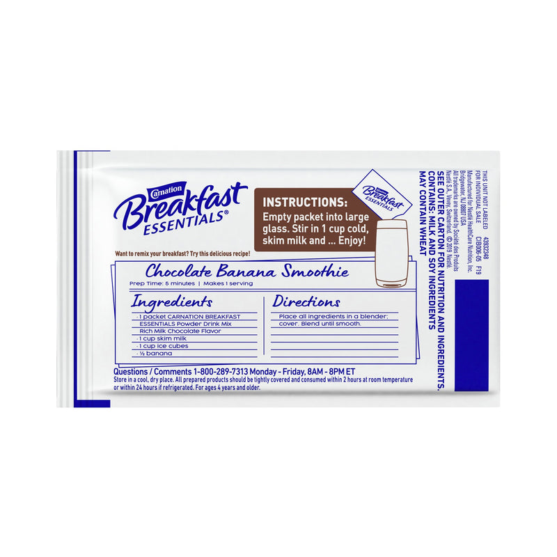 Carnation Breakfast Essentials® Chocolate Oral Supplement, 1.26 oz. Packet