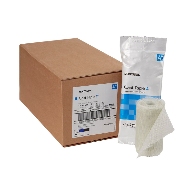 McKesson White Cast Tape, 4 Inch x 4 Yard