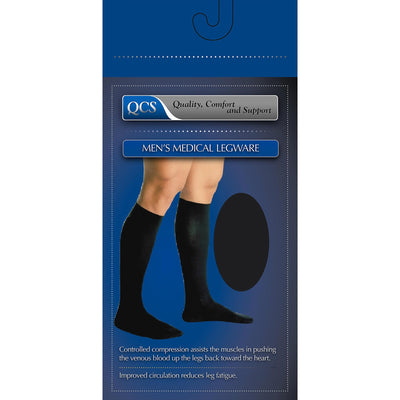 QCS Compression Knee-High Socks, X-Large, Black