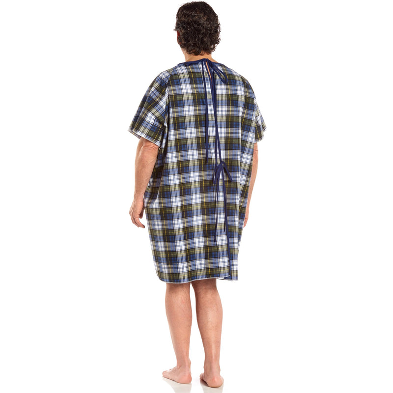 TieBack™ Patient Exam Gown, Blue